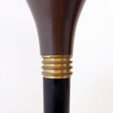 Art Deco metal and brass floor lamp