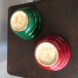 Duo of ceramic potholes