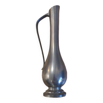 Soliflore/vase en étain du manoir - h 32cm