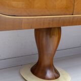 Vittorio Dassi Mid-Century Modern Italian Mahogany Cabinet Bar, 1950s