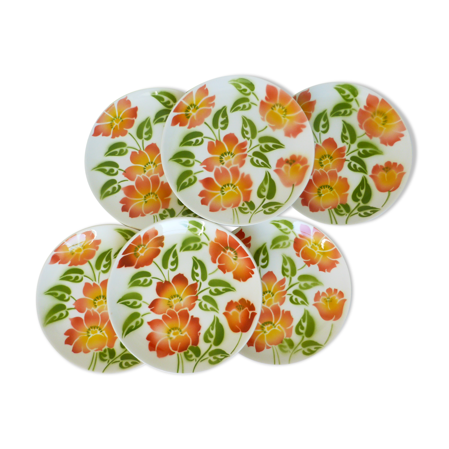 6 assiettes à dessert moulin des loups orchies modèle ontario