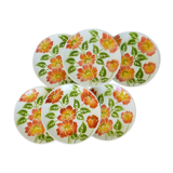 6 dessert plates Moulin des Loups Orchies Ontario model