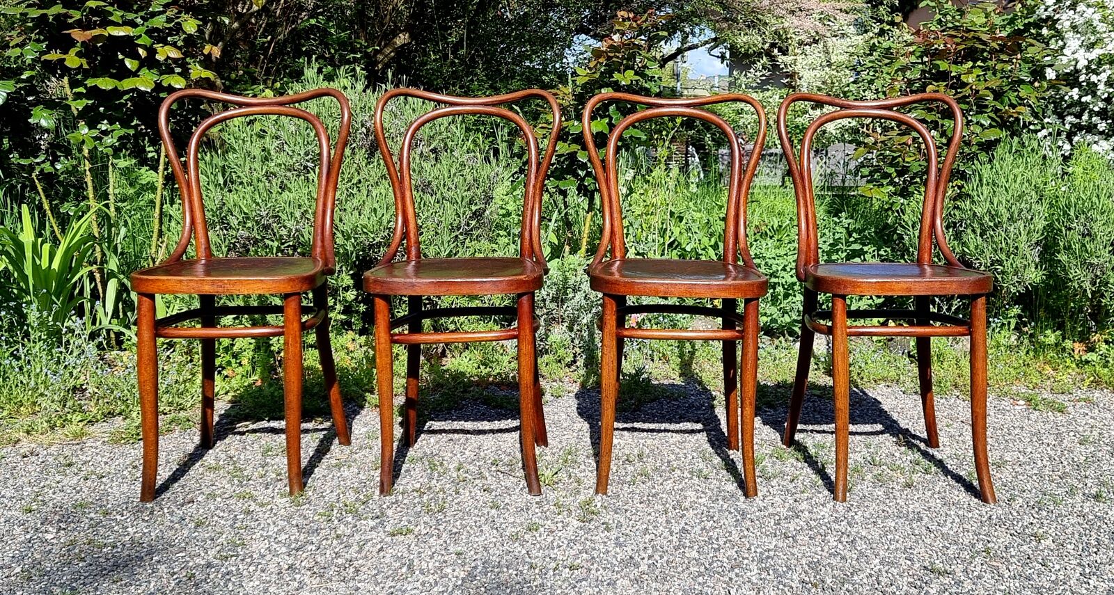 4 chairs bistrot Kohn n°55 early twentieth