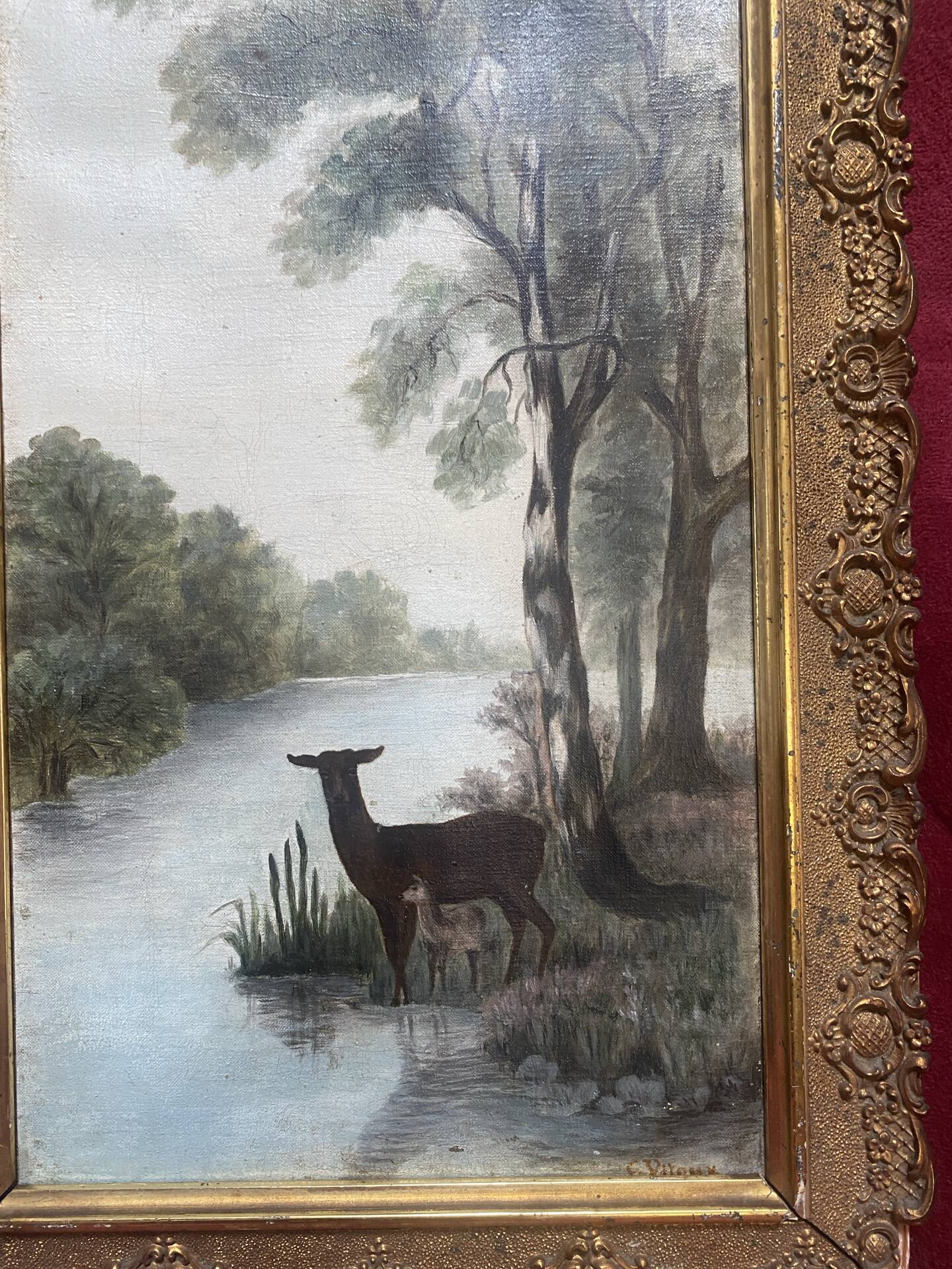 Huile sur toile signée ancienne