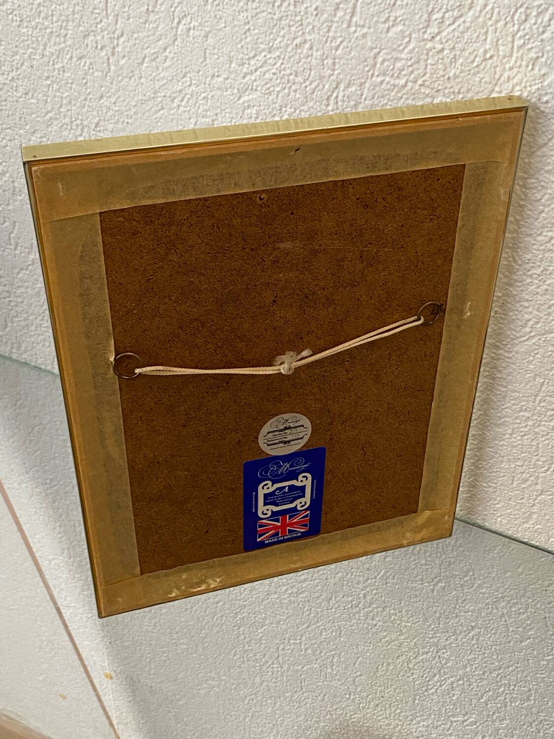 Botanical poster, P-J Redouté, brass frame