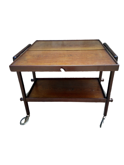 Table serves with removable tray mechanism year 50