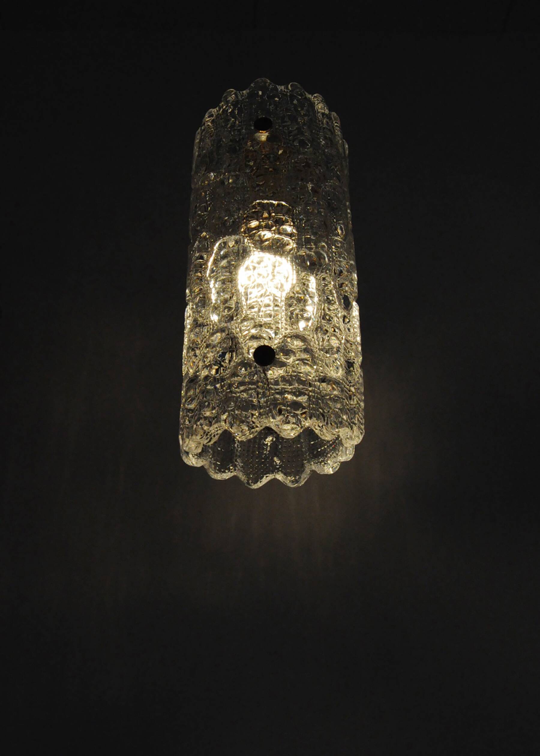 Brass and Glass Pendant Lamp by Carl Fagerlund for Orrefors, Sweden, 1960s