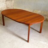 Danish solid teak dining table, 1960s