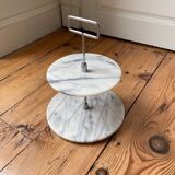 Old service tray 2 floors marble
