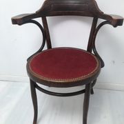 Old curved wooden chair