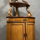 Encoignure galbée époque XIXème siècle en sapin vers 1820-1830