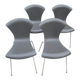 Set of 4 grey Nihau chairs by Magistretti for Kartell - 2000s