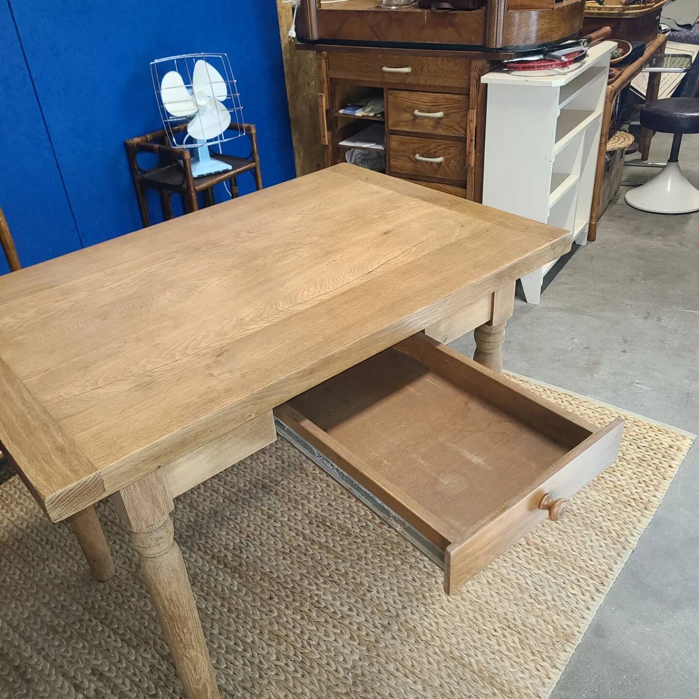 Vintage farmhouse table for kitchen or office