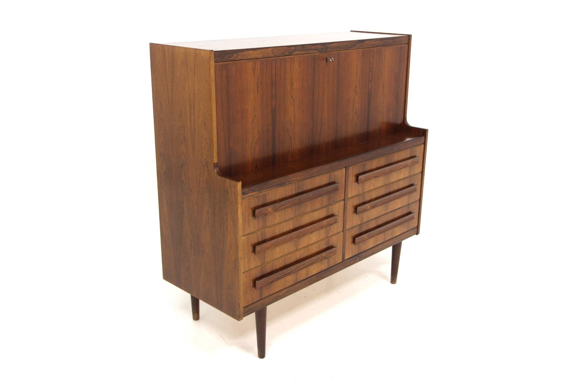 Rosewood secretary desk, Sigfrid Omann, Denmark, 1960