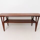 Table basse Vintage en teck danois Wishbone