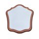 Beautiful wooden mirror with original shape