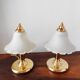 Paire de lampes champignon vintage