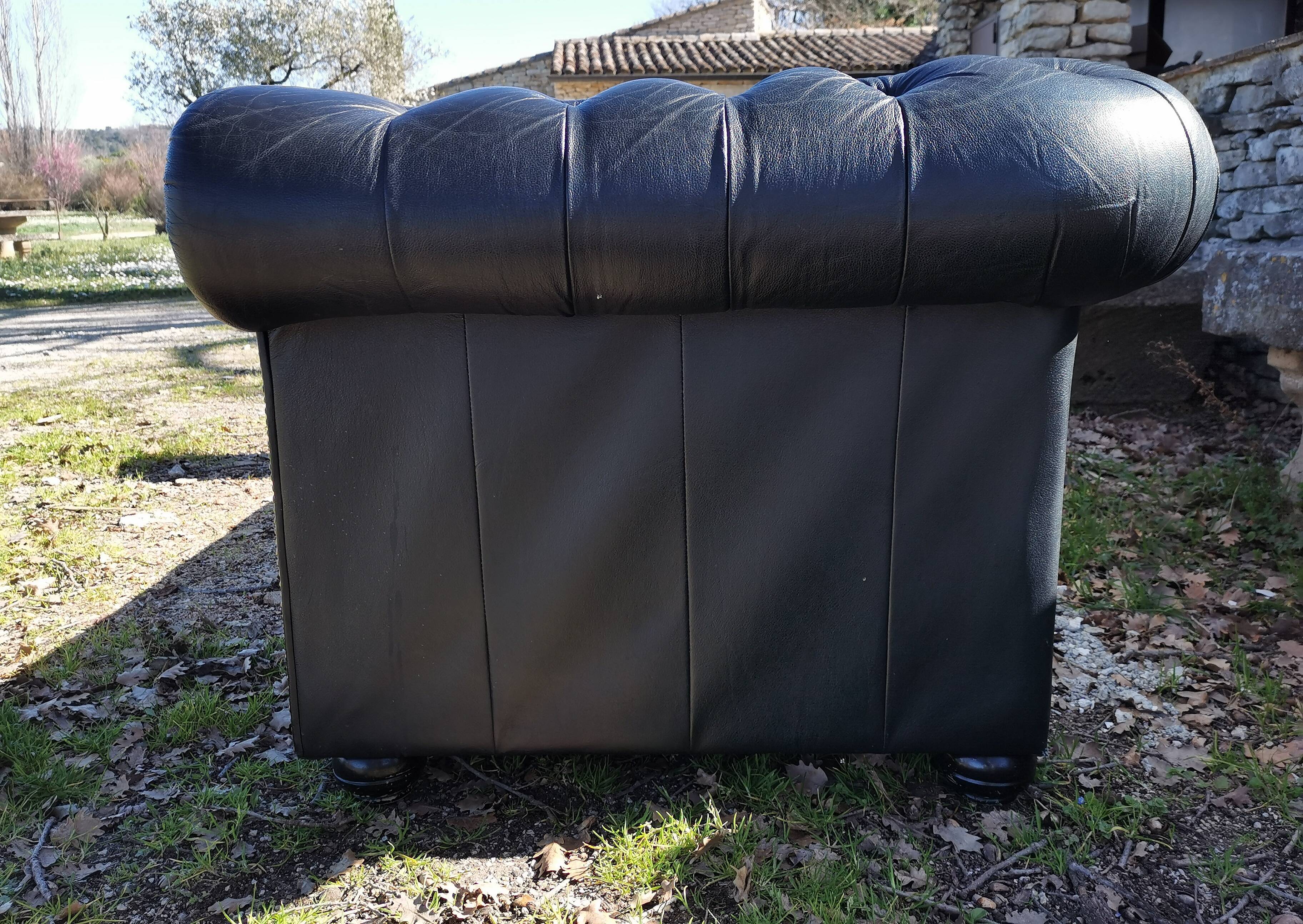 Black Chesterfield Sofa