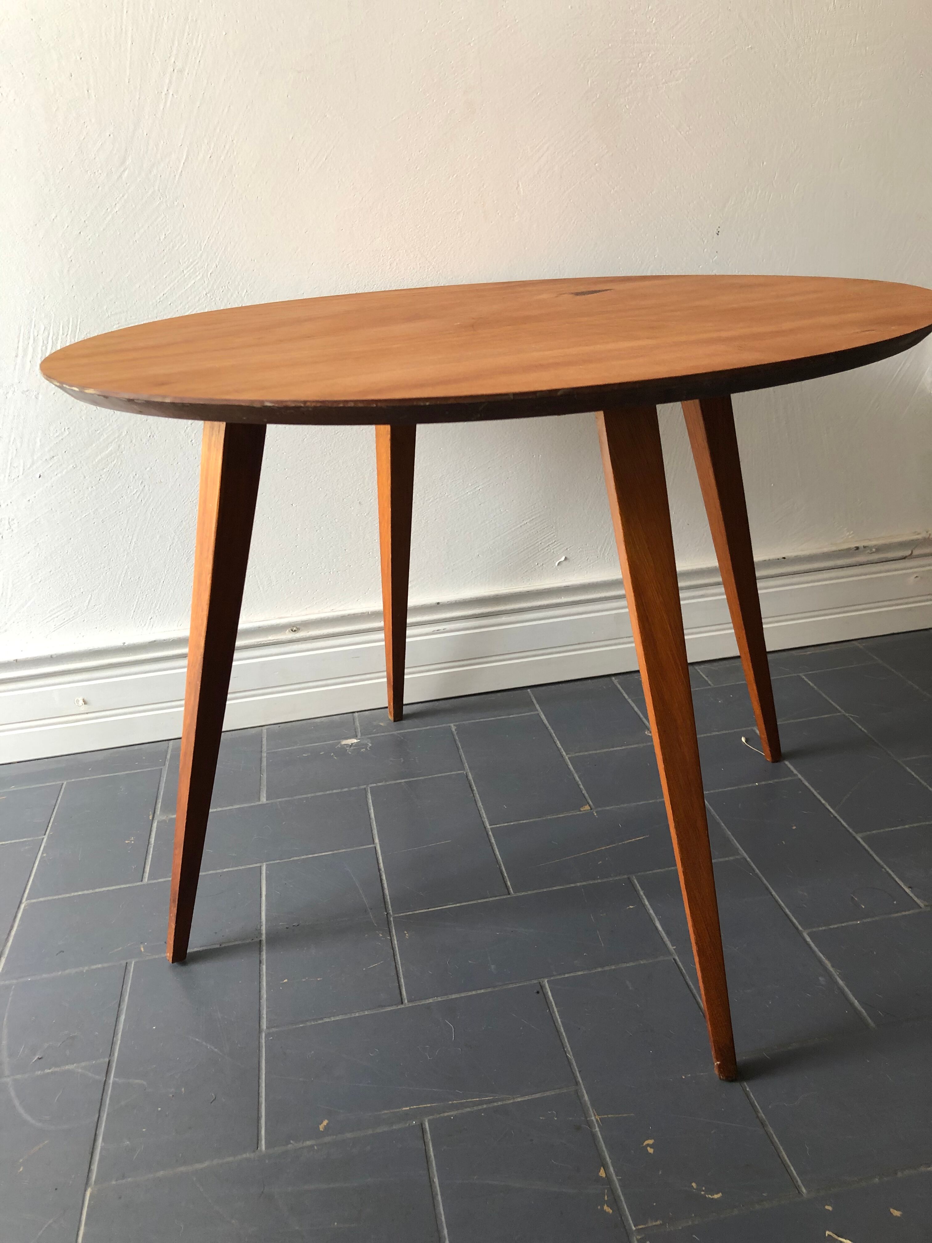 Vintage coffee table compass feet