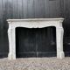 Louis XV style fireplace in Carrara marble around 1900