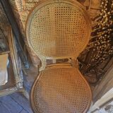 Set of Louis XVI-style bench and 2 chairs