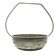 Art Deco sugar bowl, silver-plated brass, Poland, 1920s