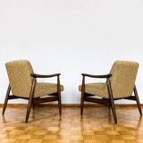 Kvadrat Customizable Pair Of Restored Mid Century Armchairs, 1960s