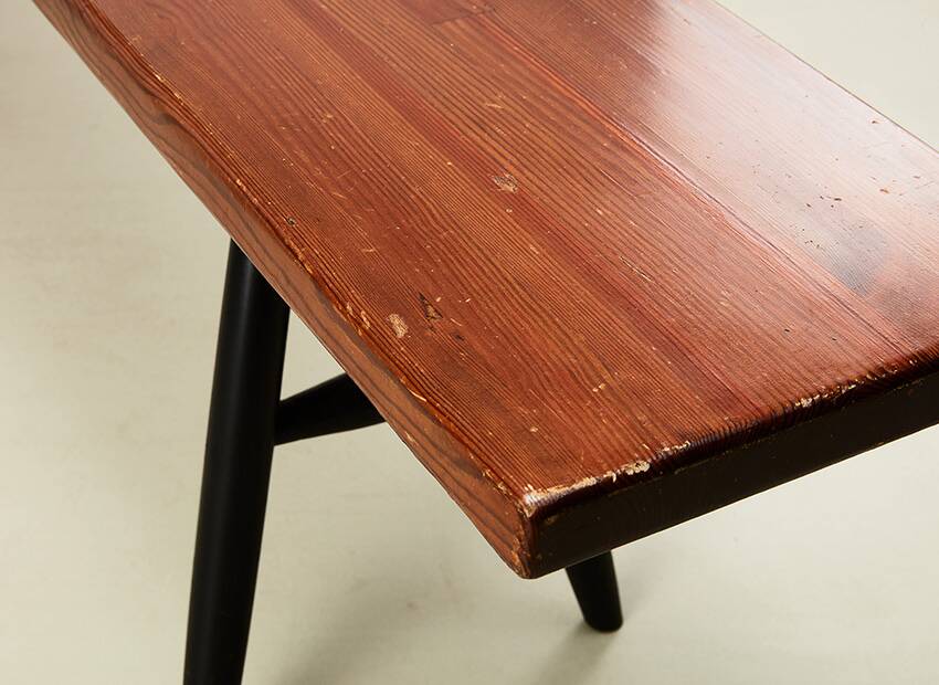 Ilmari Tapiovaara Early Pirkka Bench for Laukaan Puu Finland 1950s