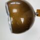 Eyeball floor lamp by Temde Leuchten, copper metal, teak and chrome, 70s.