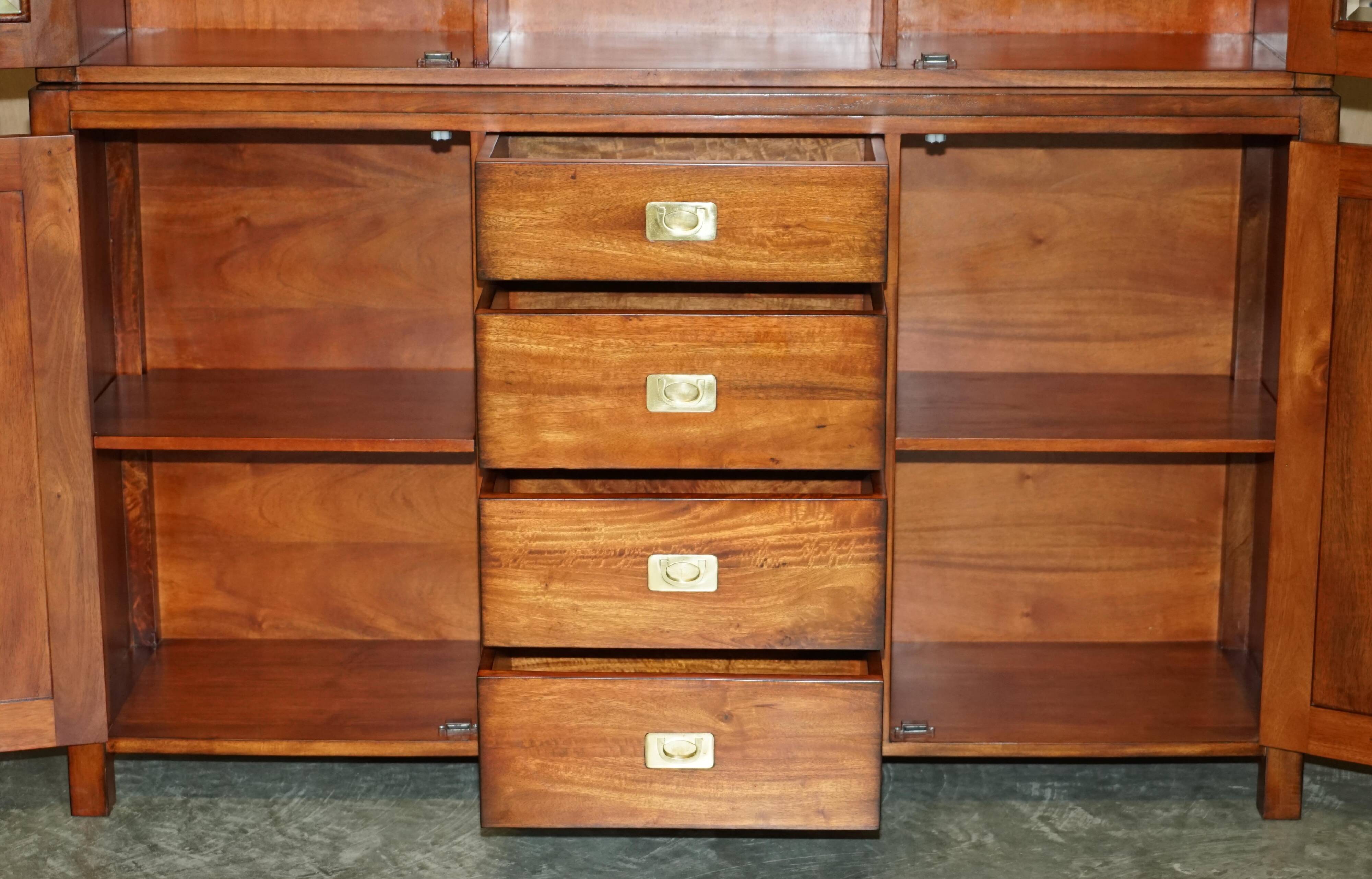 Bibliothèque Vintage Triples Spots Lumineux Armoire de Campagne Militaire Multiyork