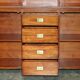 Bibliothèque Vintage Triples Spots Lumineux Armoire de Campagne Militaire Multiyork