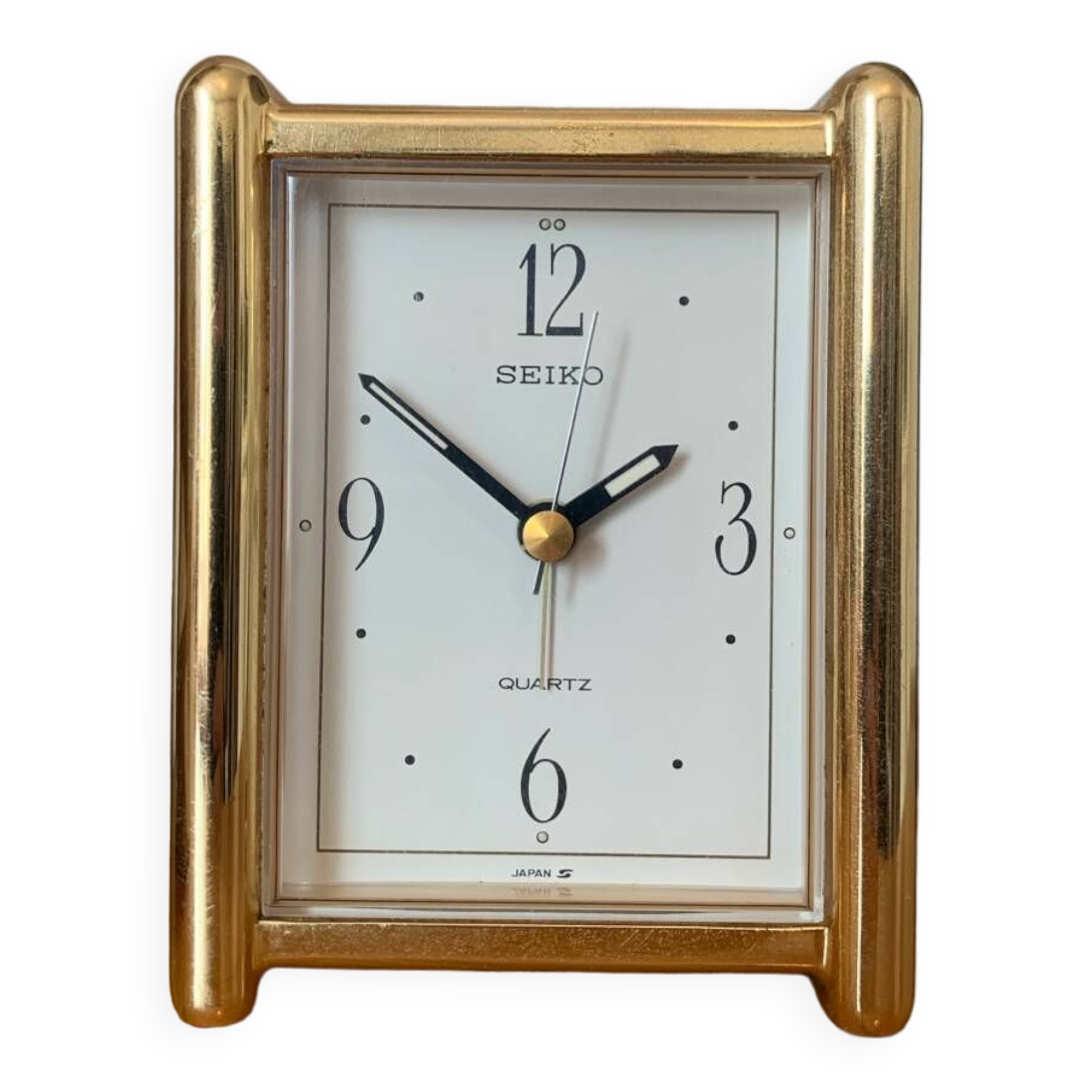 Seiko vintage gold quartz alarm clock