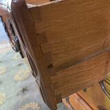 Parisian chest of drawers in solid oak Louis XIV style