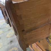 Parisian chest of drawers in solid oak Louis XIV style