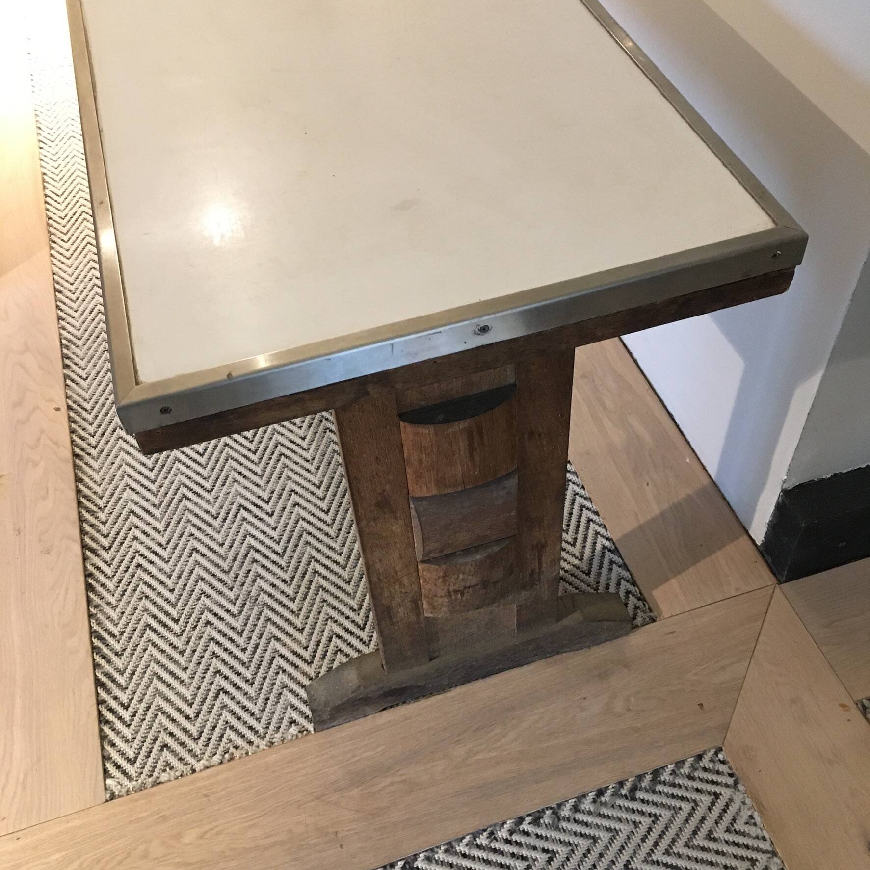 Wood and Formica bistro table