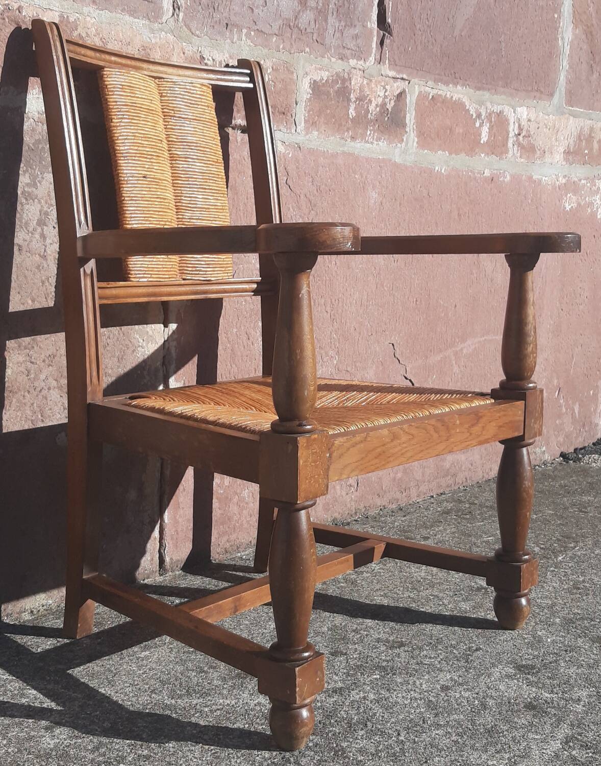 Straw chair (seat and backrest)