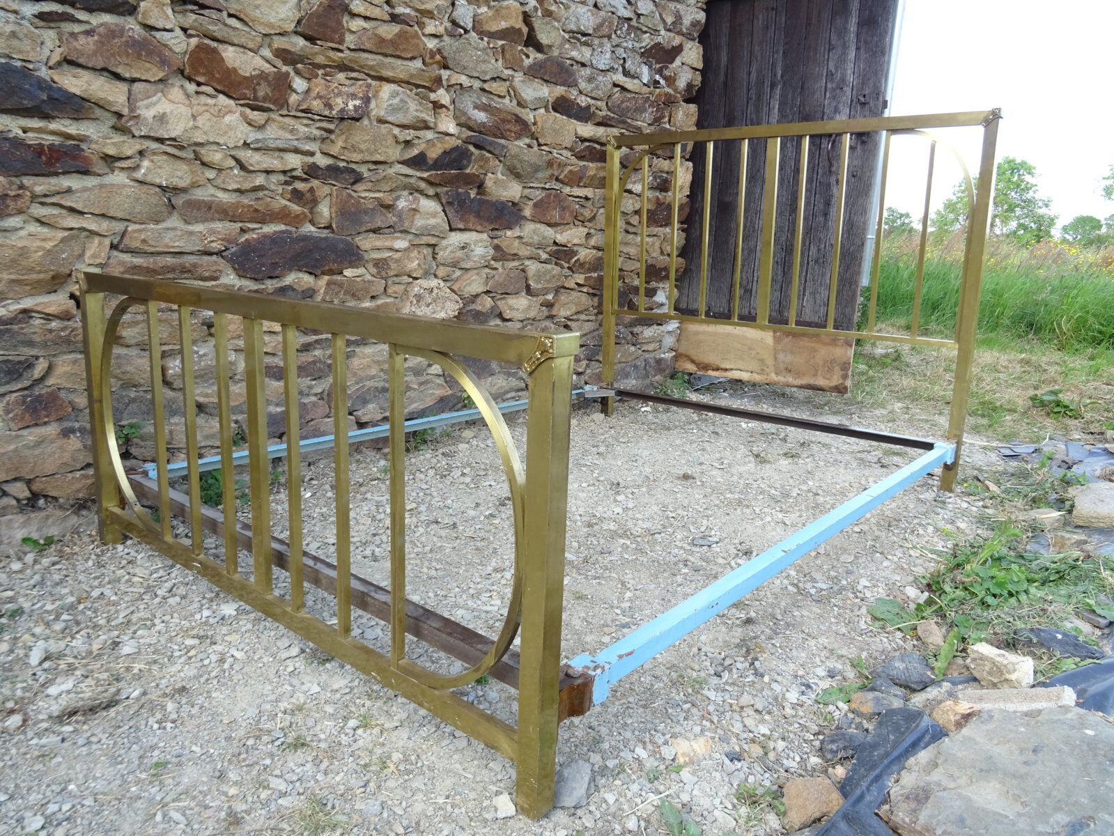 Antique brass bed in 140
