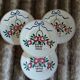 4 antique Longchamp dessert plates