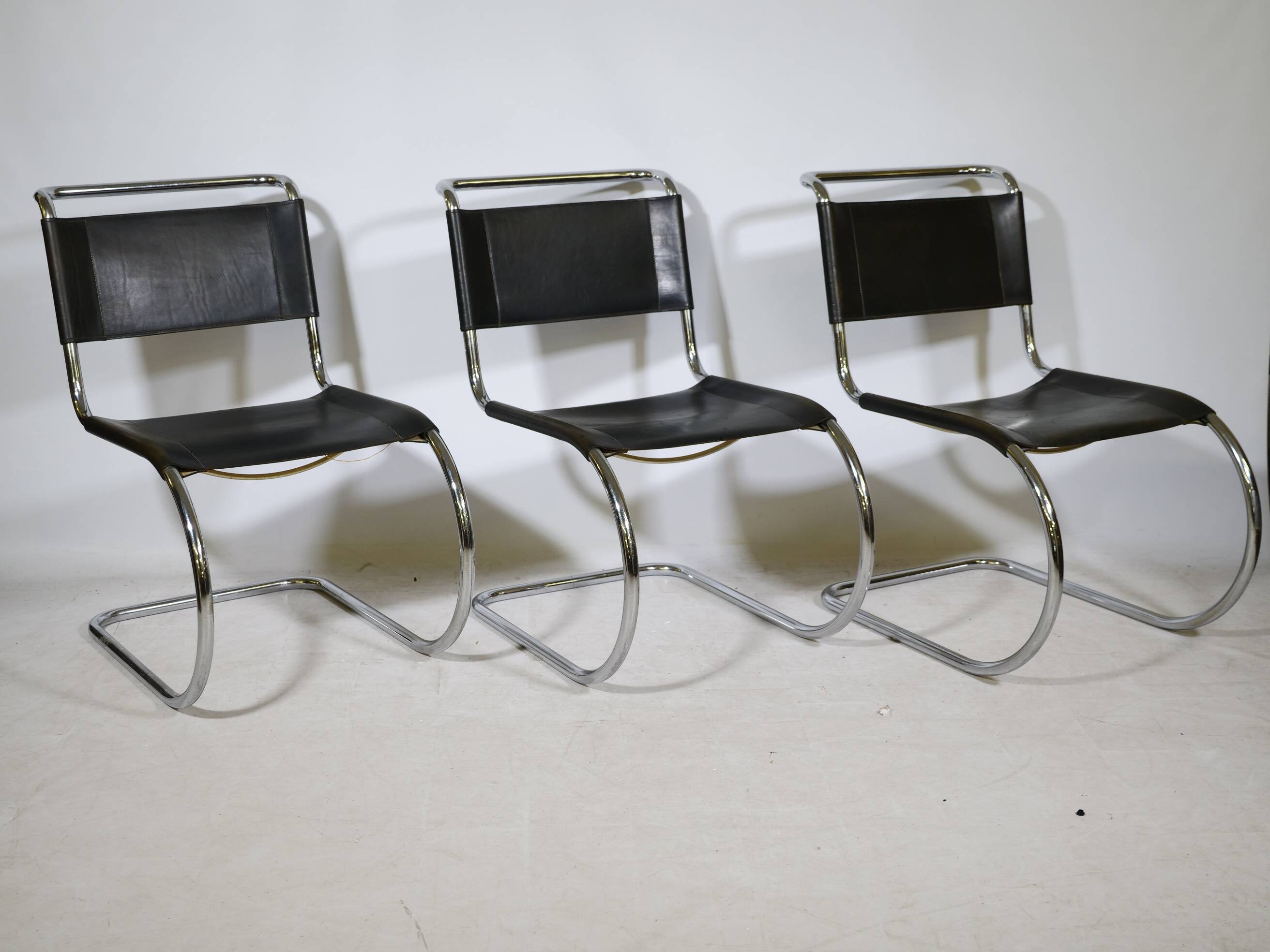 Bauhaus Cantilever Chairs by Mies van der Rohe for Thonet, Set of 6, 1970s