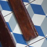 Pair of vintage wooden skis