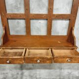 French vintage wall-mounted kitchen shelf 110x123cm