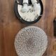RZB glass globe ceiling light 29cm Vintage