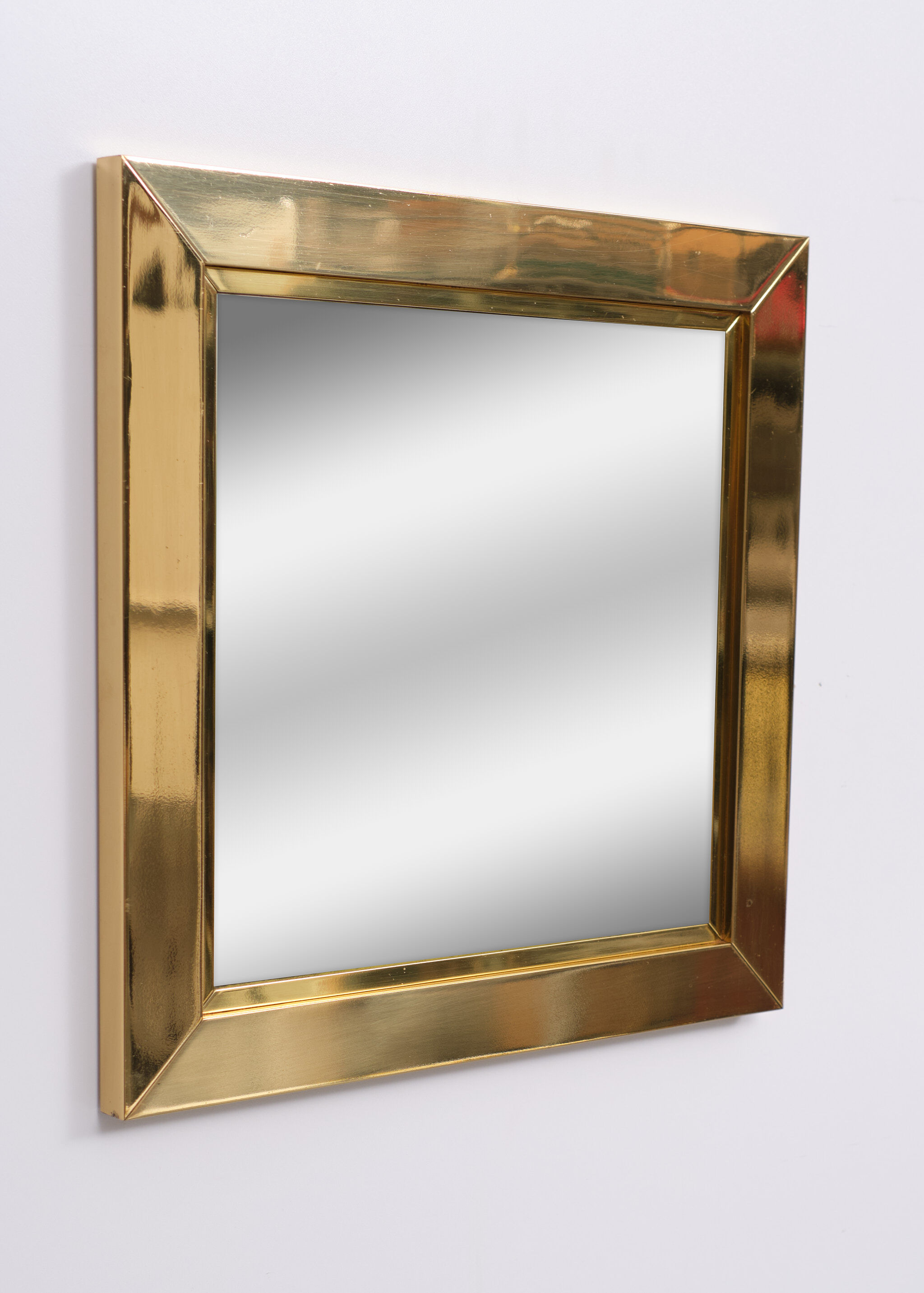 Brass mirror 1970 italy
