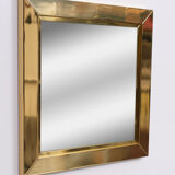 Brass mirror 1970 italy