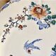 Large flat Gien rooster model and peonies 1938 1960