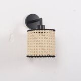 Lampe en bambou, applique murale en bambou, applique bohème