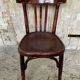 Antique bistrot chair wood curved back vintage