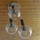 Mcm pendant light  space age accent hanging mid century modern lamp 1980's