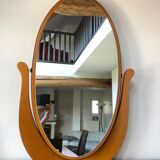 Wooden psyche mirror, 92x59 cm