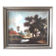 Peinture à l'huile : J. Peeters, " Moulin Flandrien au XVIIème "